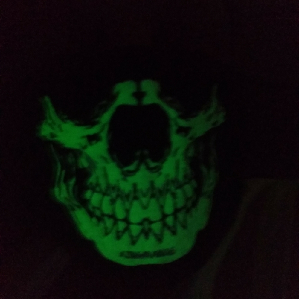 Glow in the dark mask